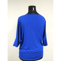 Bluzka Emma z dekoltem łódka i rękawem kimono 3/4